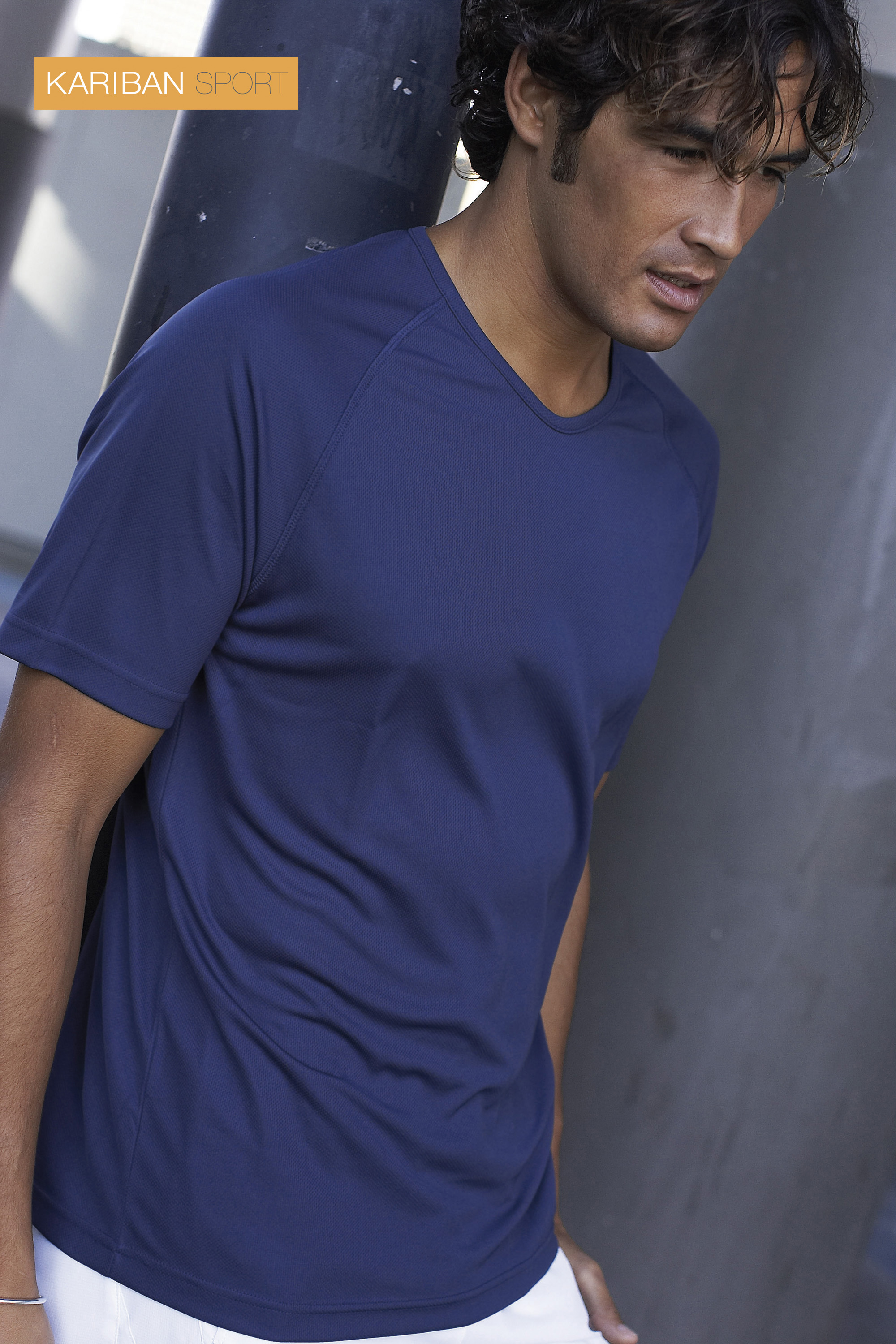Heren sport T-shirt met korte mouwen