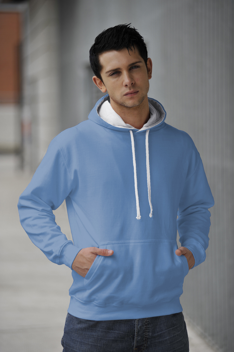 Varsity Hoodie Sky Blue - Arctic White