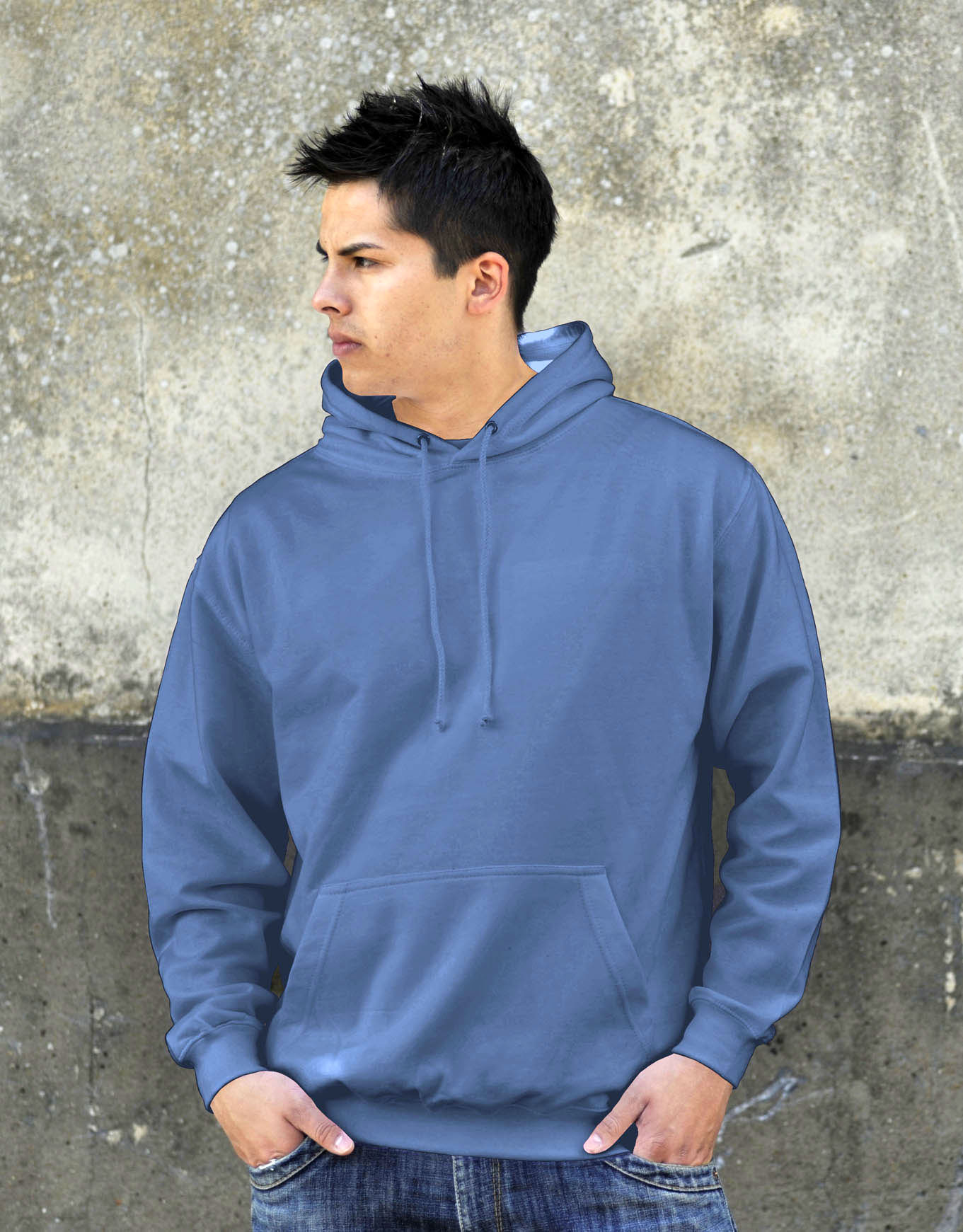 AWDis College Hoodie Cornflower Blue
