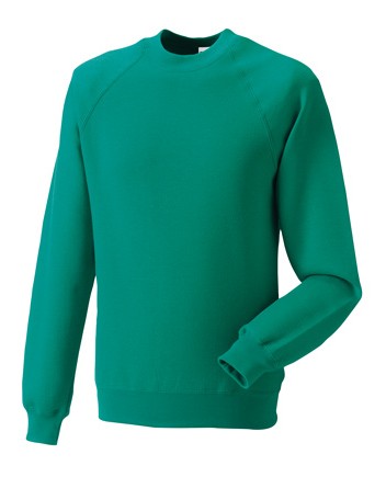 Russell Raglan Sleeve Sweater RU7620M Winter Emerald