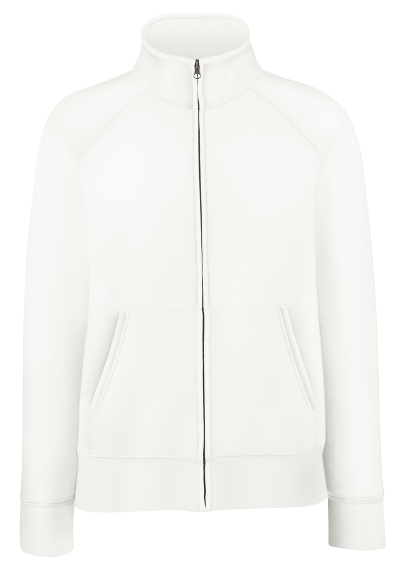 Fruit of the Loom Lady-Fit Sweat Jacket 621160 White