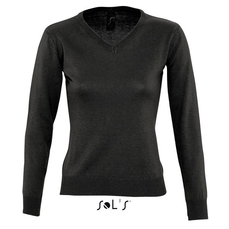 Sols Galaxy Woman V-hals Nette Sweater black