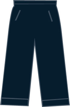 SP102 Heren Kuitbroek Dark Navy