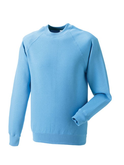Russell Raglan Sleeve Sweater RU7620M Sky Blue