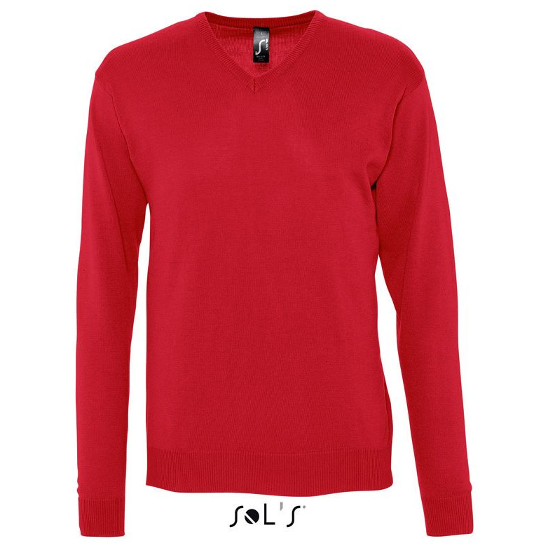 Sols Galaxy Men V-hals Sweater red