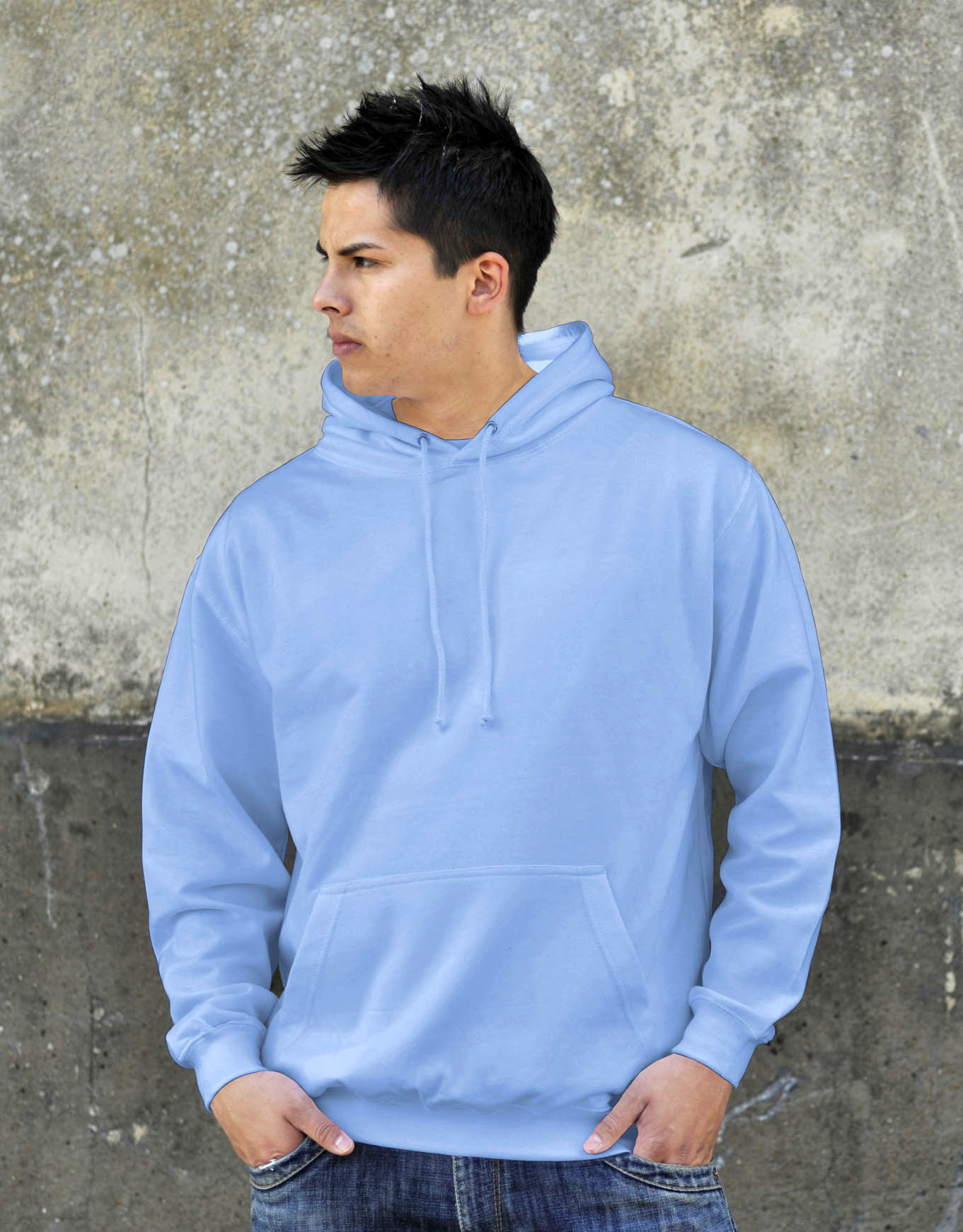 AWDis College Hoodie Sky Blue