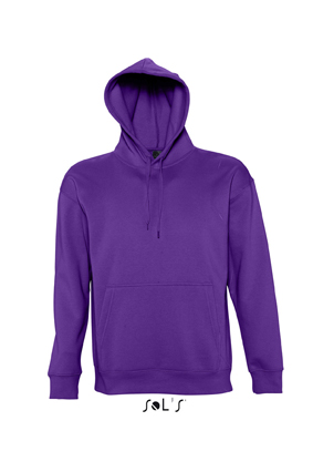 Sols Slam Unisex Hooded Sweater Dark Purple