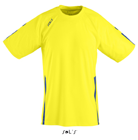 Sols Wembley Sportshirt Lemon - Black