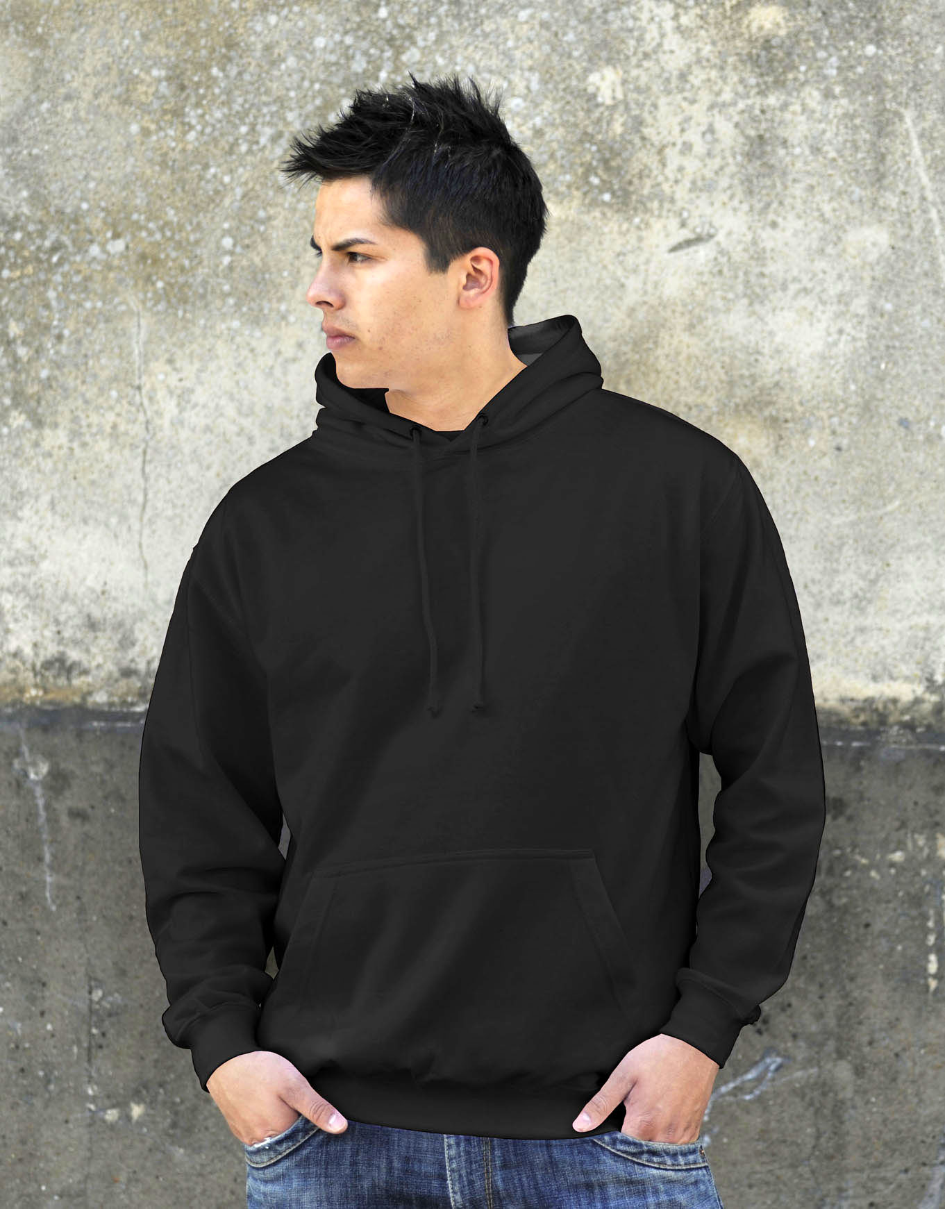 AWDis College Hoodie Jet Black