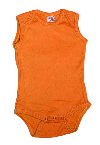 Sleeveless Romper Orange