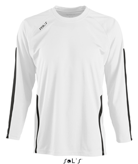 Sols Wembley Kids LSL White - Black