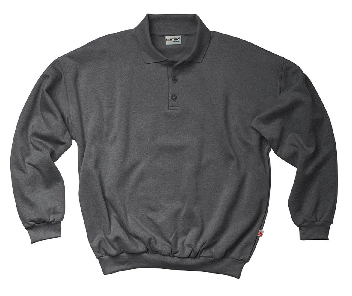 Santino Polo sweater Robin Donkergrijs Melange