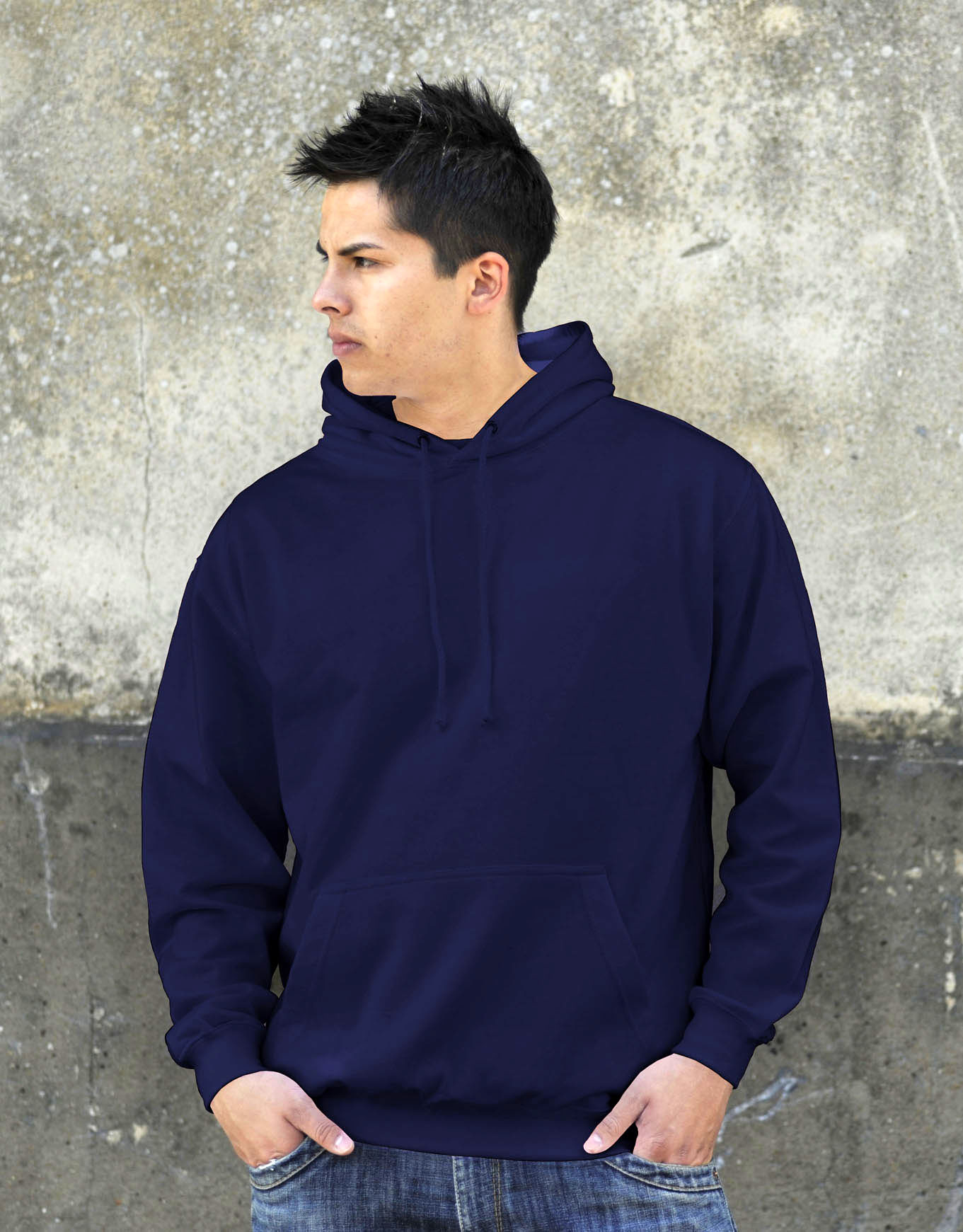 AWDis College Hoodie New French Navy