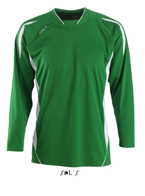 Sols Maracana LS Kids Bright Green - White