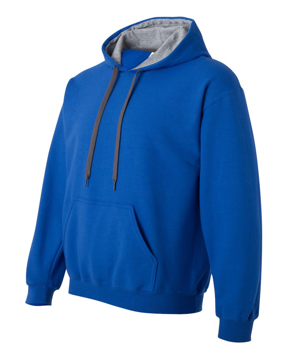 Gildan Heavy Blend Contrasted Hoodie GI185C00 Royal Blue - Sport Grey