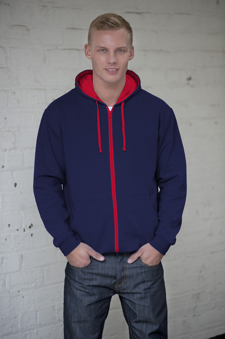 AWDis JH053 French Navy - Fire Red