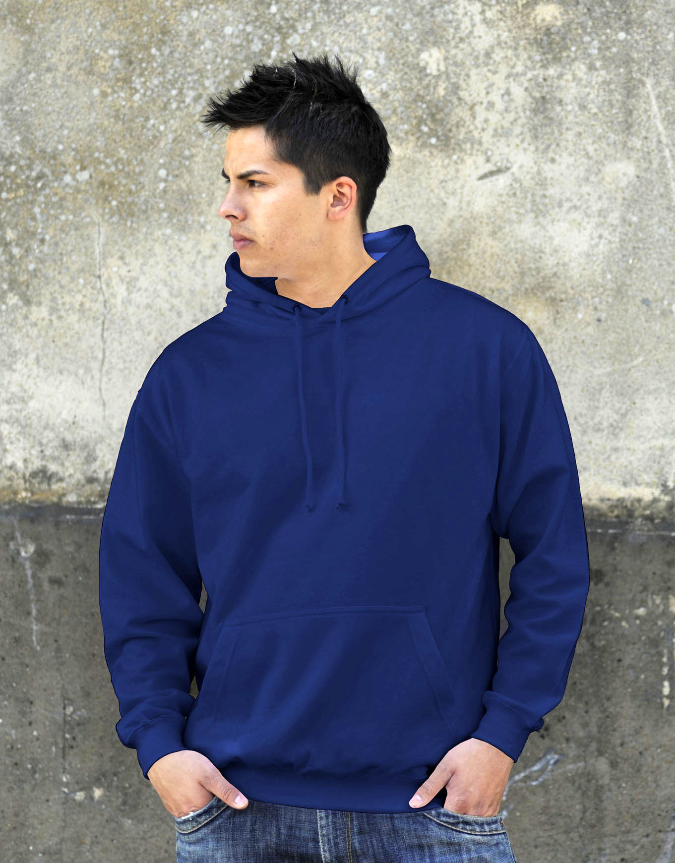 AWDis College Hoodie Royal Blue