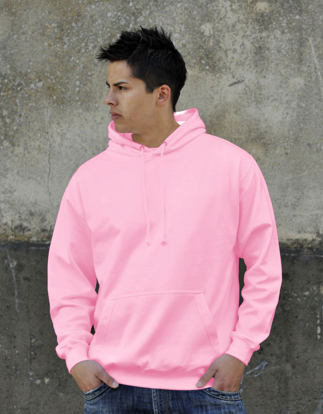 AWDis JH001 College hoodie Baby Pink