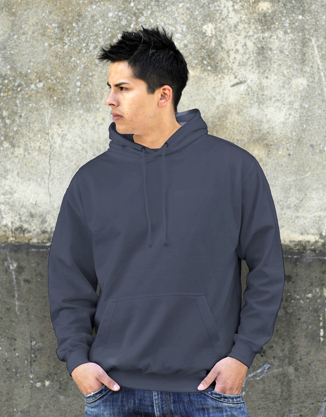 AWDis College Hoodie Storm Grey