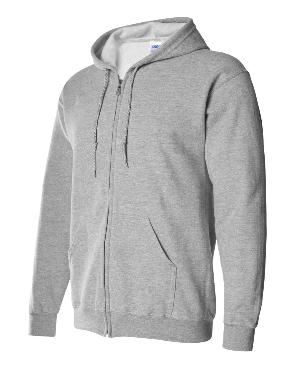 Gildan Heavy Blend Full Zip Hoodie GIL18600 Sports Grey