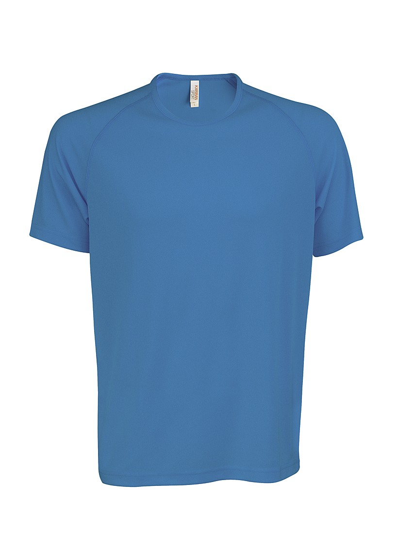 Heren Sport T-shirt KS017 Aqua Blue