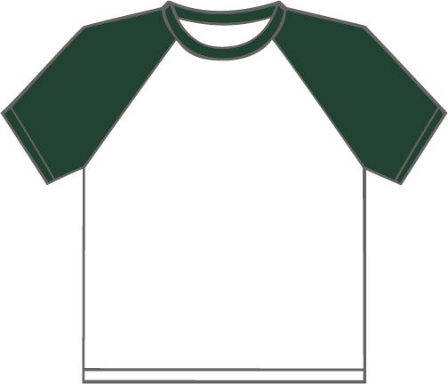 K330 White - Forest Green