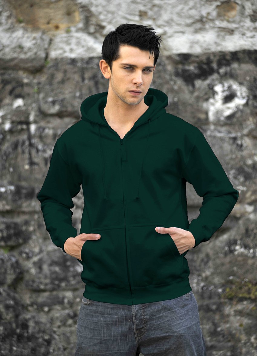 AWDis Zoodie JH050 hoodie Bottle Green
