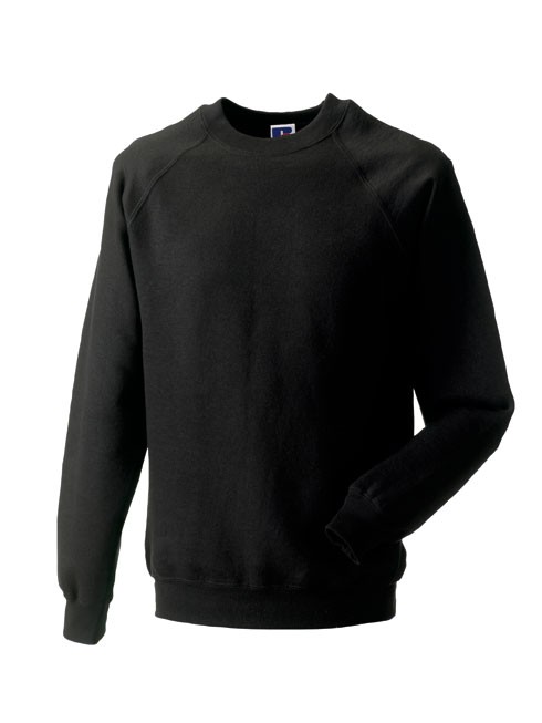 Russell Raglan Sleeve Sweater RU7620M Black