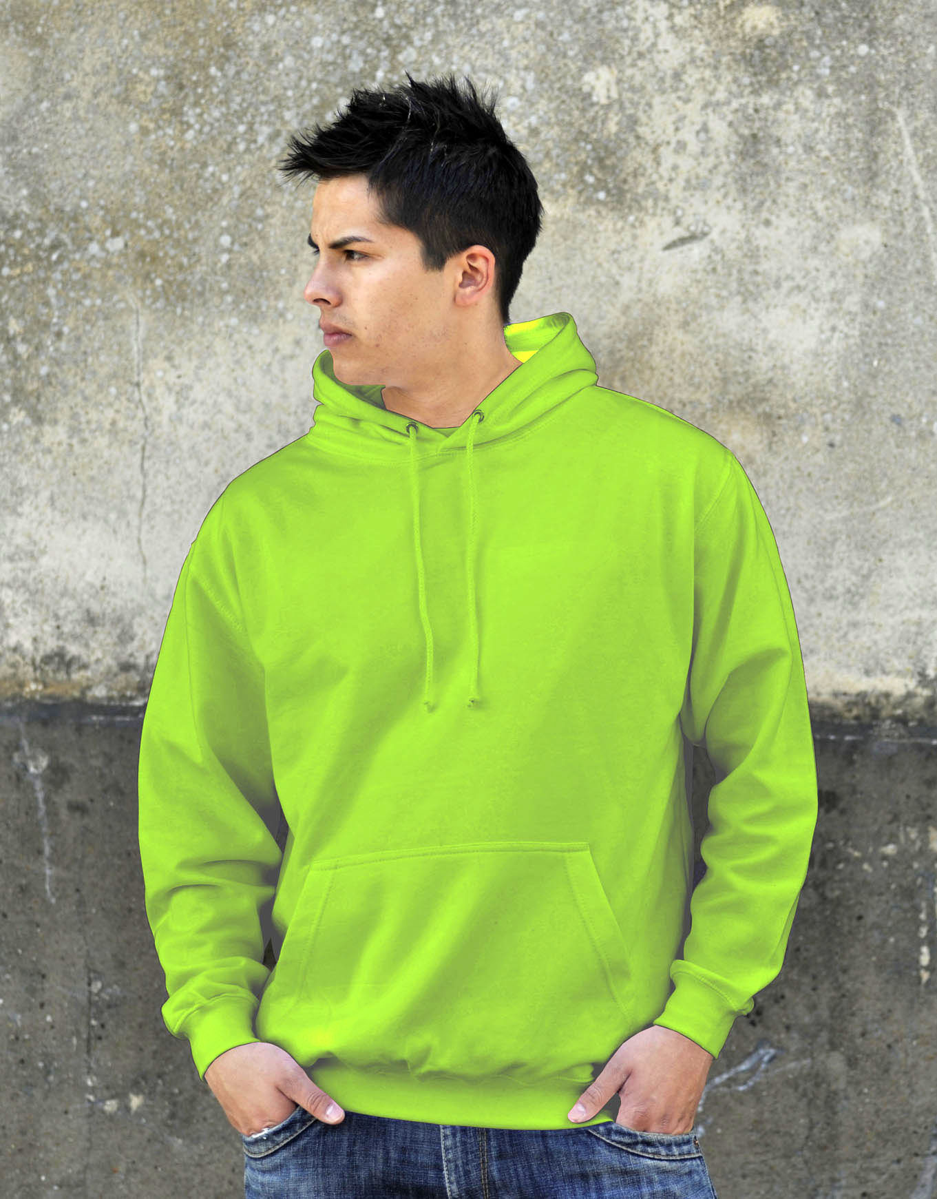 AWDis JH001 College hoodie Alien Green