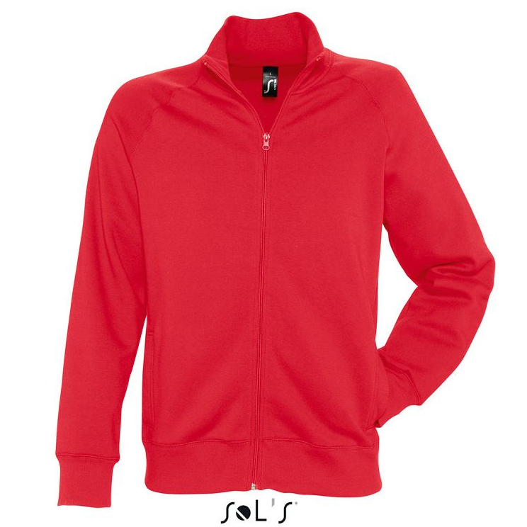 Sols Sundae Unisex Zip Sweater red