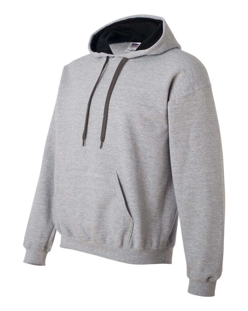 Gildan Heavy Blend Contrasted Hoodie GI185C00 Sport Grey - Black
