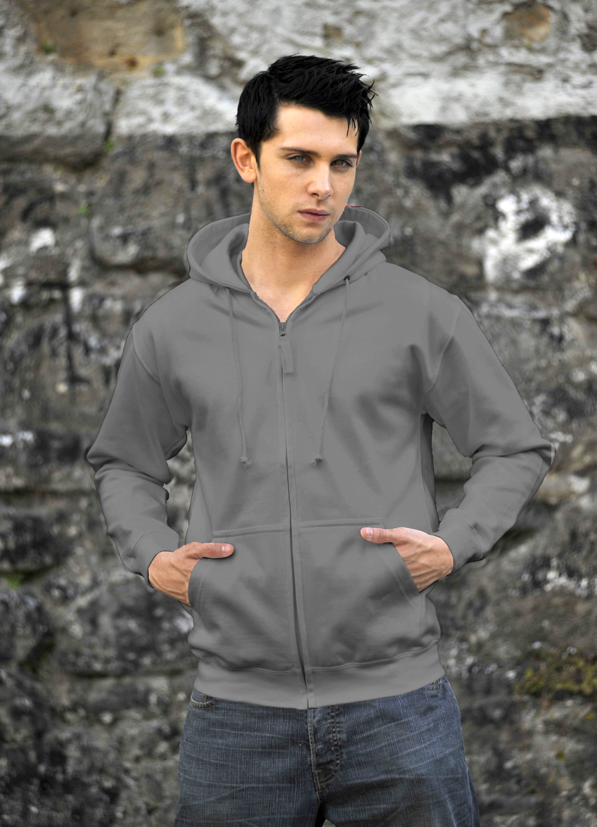AWDis Zoodie JH050 hoodie Heather Grey
