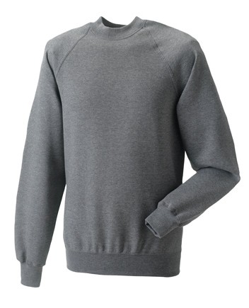 Russell Raglan Sleeve Sweater RU7620M Grey