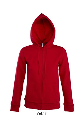 Sols Seven Women Zipped dames hoodie Red