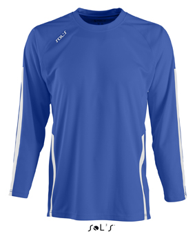 Sols Wembley Kids LSL Royal Blue - White