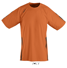 Sols Wembley Sportshirt Orange - Black