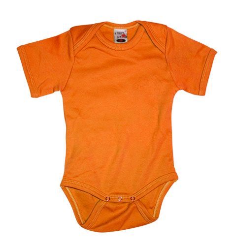 Shortsleeve Romper Orange