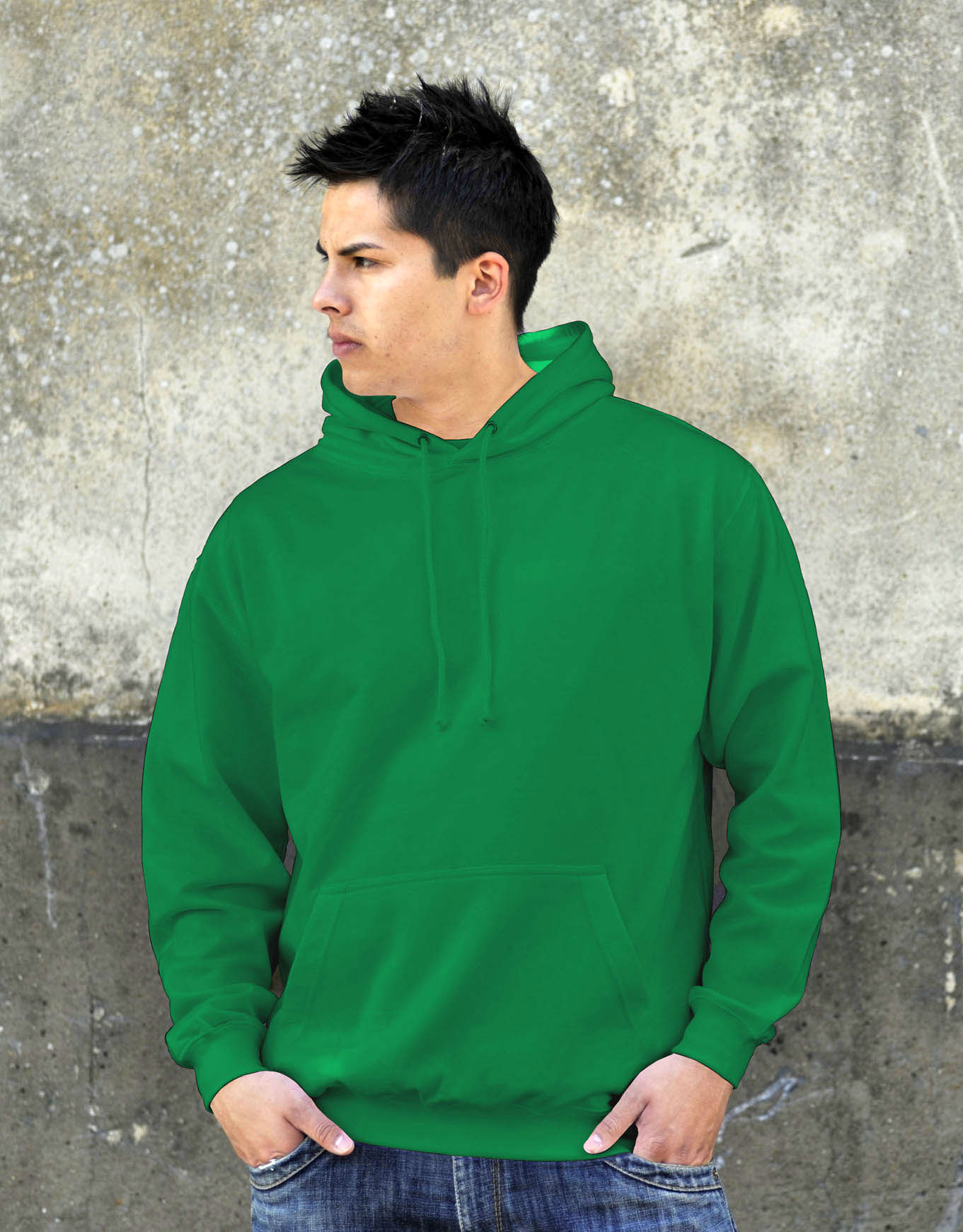 AWDis College Hoodie Kelly Green