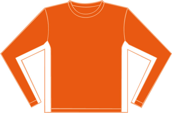 K344 Orange - White