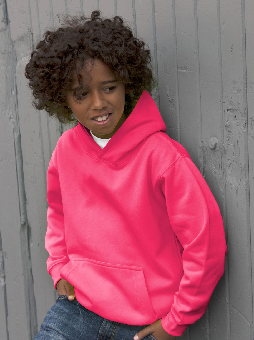 AWDis Kids Electric Hoodie JH04J Hoodie Kind Electric Pink