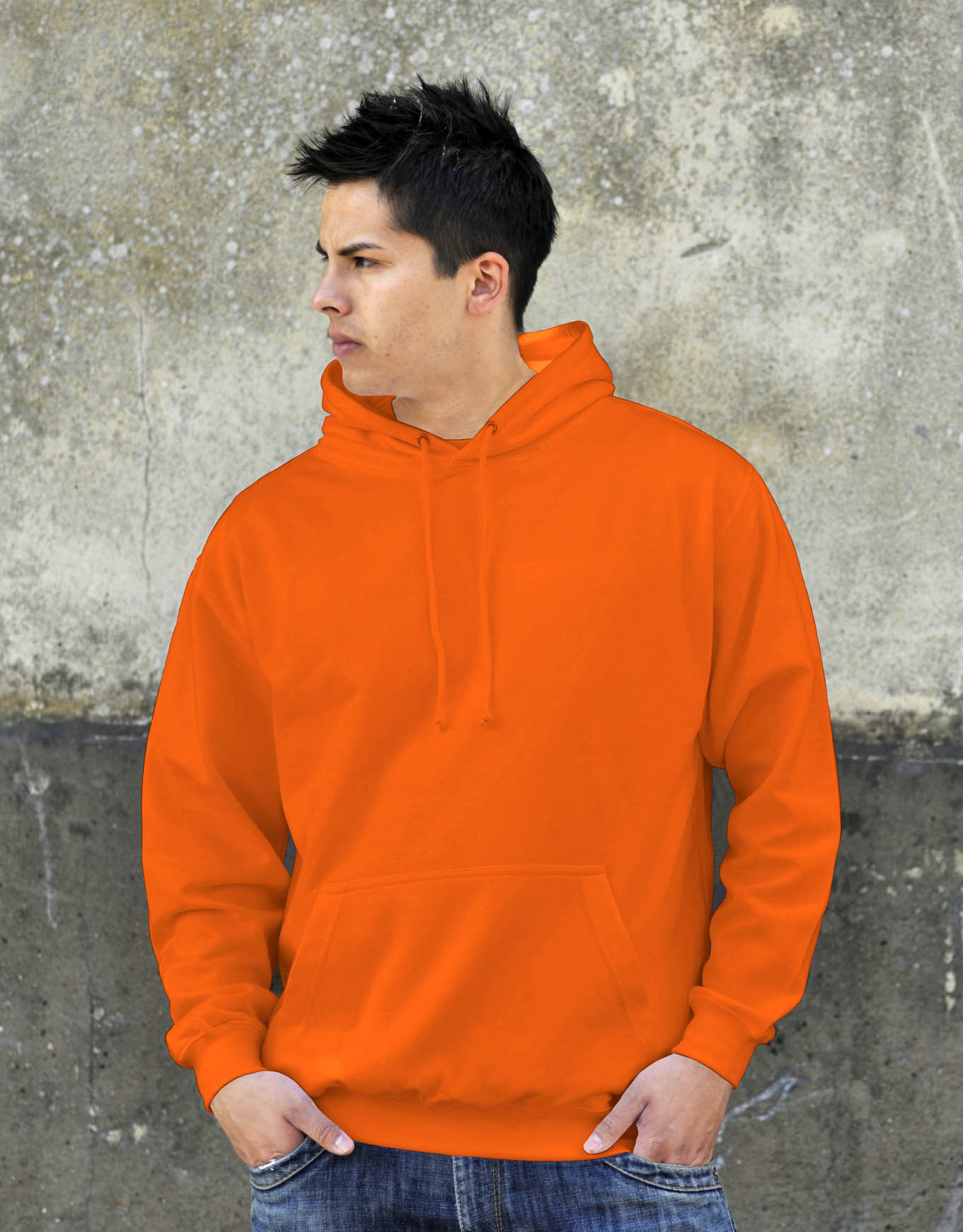 AWDis College Hoodie Orange Crush