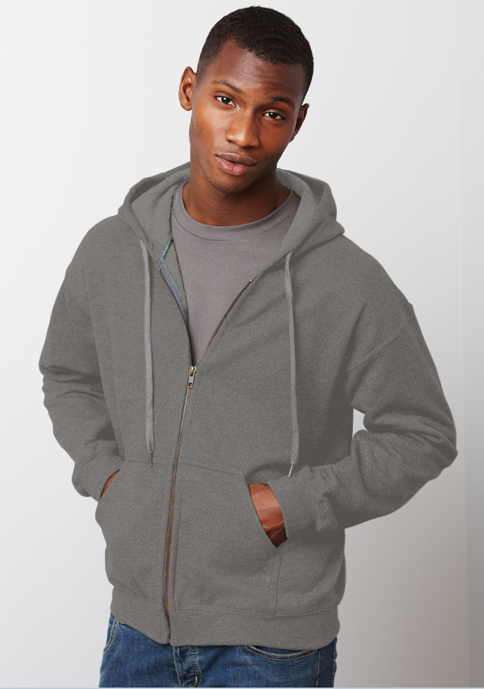 Gildan Vintage Classic Full Zip Hoodie GIL18700 Tweed