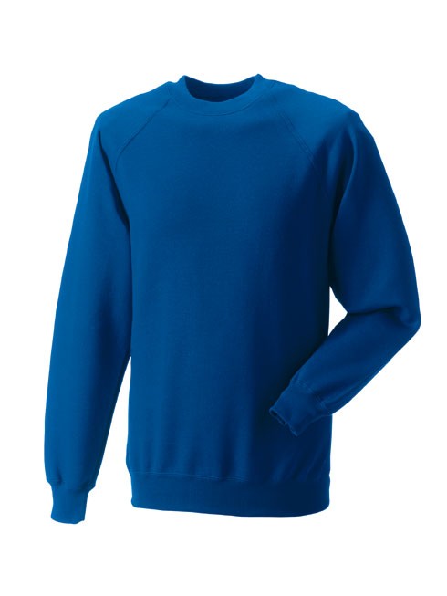 Russell Raglan Sleeve Sweater RU7620M Bright Royal Blue