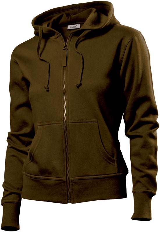 Hanes Spicy dames hoodie 6510 Brown