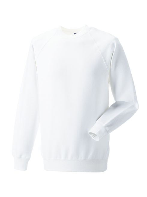 Russell Raglan Sleeve Sweater RU7620M White