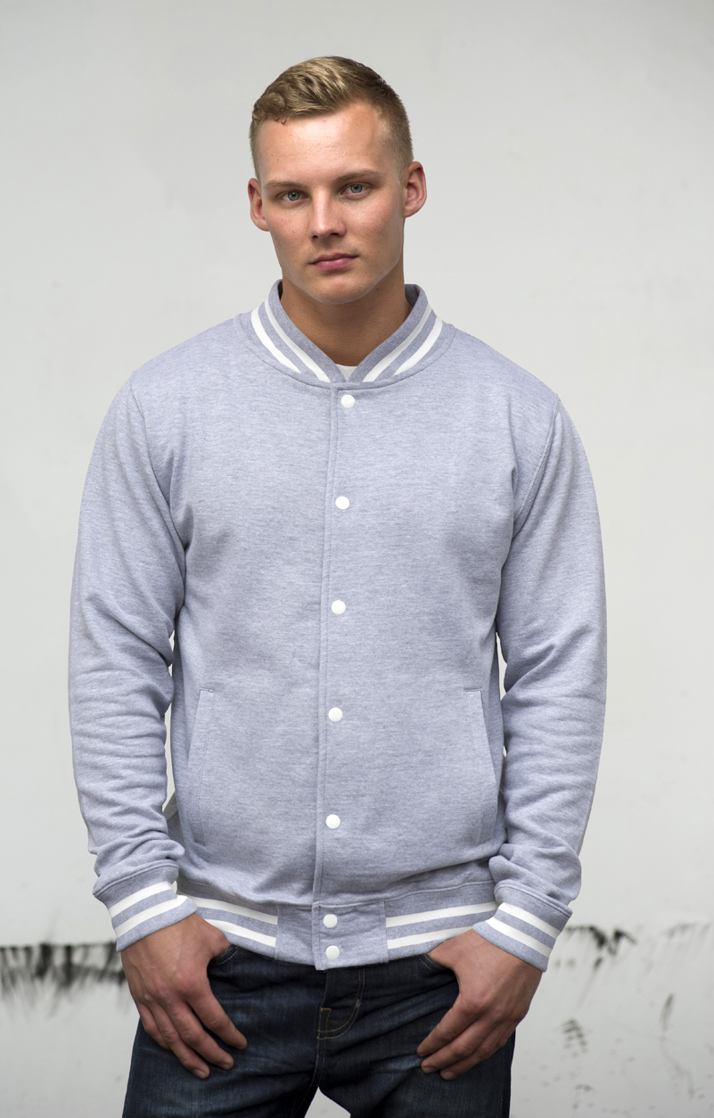 AWDis College Jacket JH041 Heather Grey