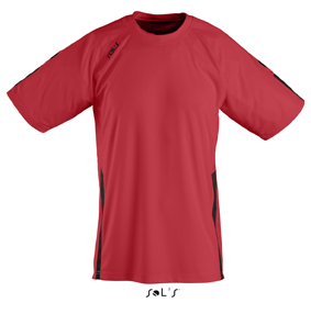 Sols Wembley Sportshirt Red - Black