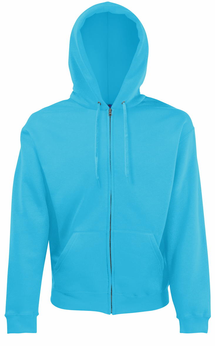 Fruit of the Loom Hoodie Jacket 620620 Azure Blue