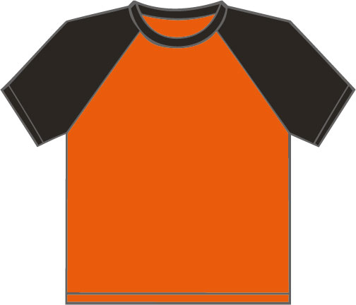 K330  Orange - Black
