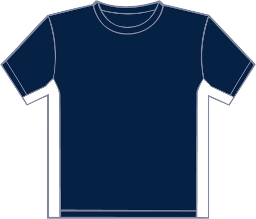 K340 Navy - White